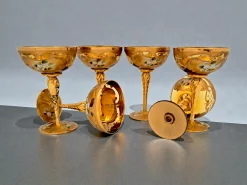 Tre Fuochi Champagnergläser aus Muranoglas von Manifattura di Murano, 1960er, 6er Set