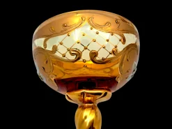 Tre Fuochi Champagnergläser aus Muranoglas von Manifattura di Murano, 1960er, 6er Set