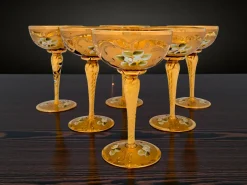 Tre Fuochi Champagnergläser aus Muranoglas von Manifattura di Murano, 1960er, 6er Set