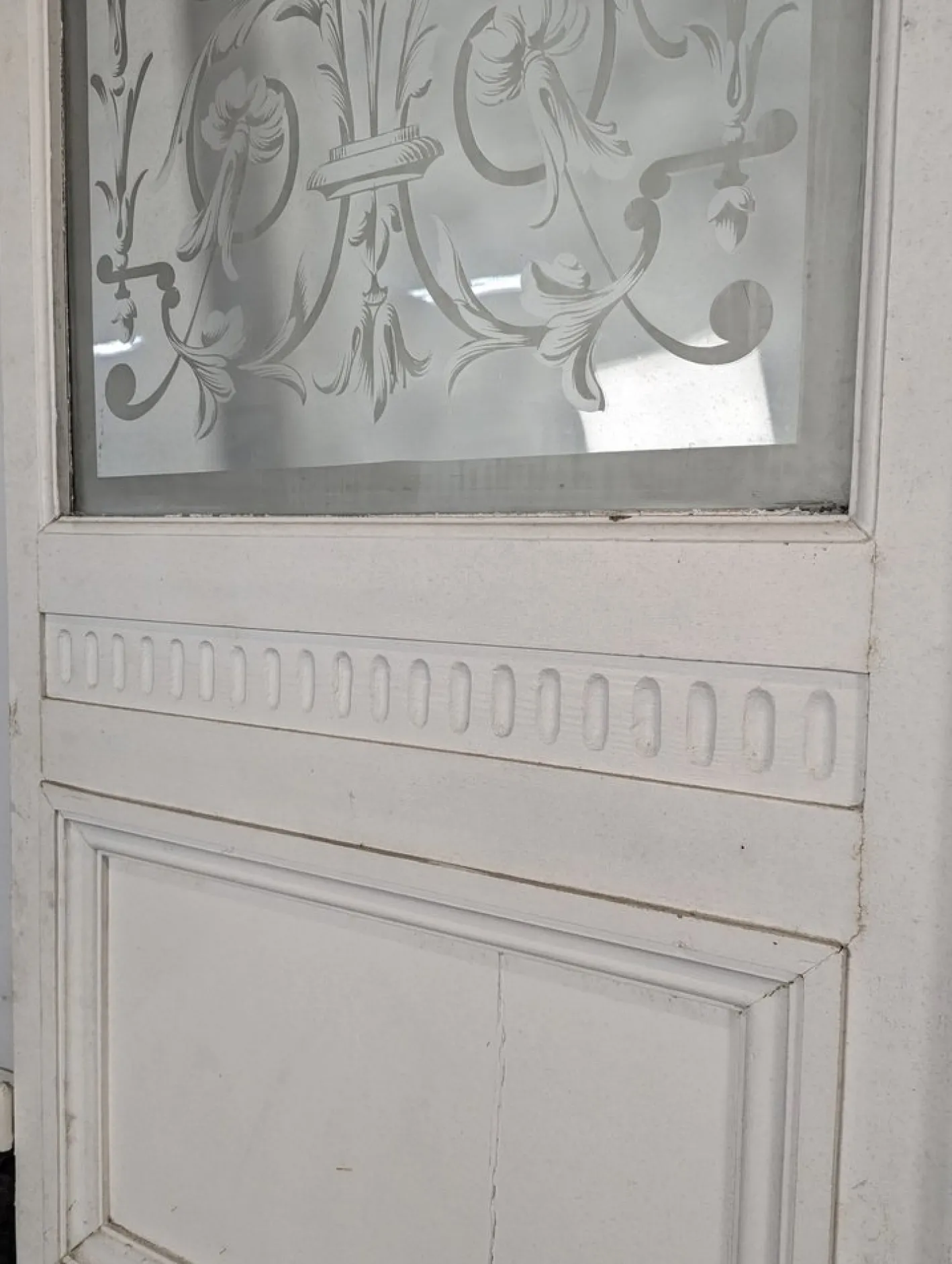Türen mit graviertem Glas, frühes 20. Jh., 4er Set