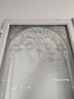 Türen mit graviertem Glas, frühes 20. Jh., 4er Set