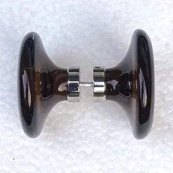 Türgriffe aus Muranoglas & Chrom, 1970er, 2er Set