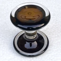 Türgriffe aus Muranoglas & Chrom, 1970er, 2er Set