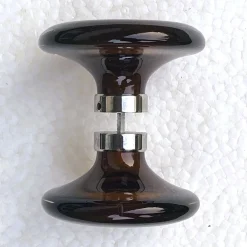 Türgriffe aus Muranoglas & Chrom, 1970er, 2er Set