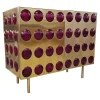 2-türiges Sideboard aus Messing, 1980er