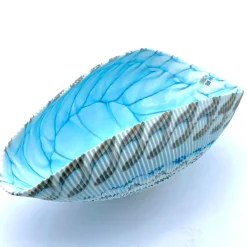 Türkisblaue Obstschale aus Muranoglas von YourMurano