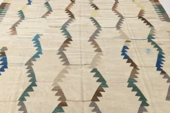 Türkischer Vintage Kelim Teppich aus Wolle