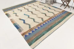 Türkischer Vintage Kelim Teppich aus Wolle