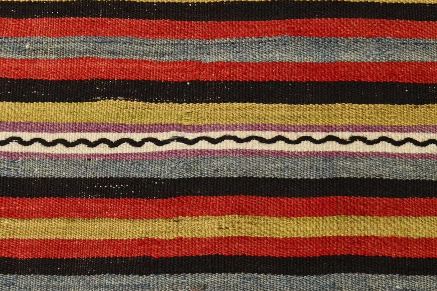 Türkischer Vintage Kelim Teppich aus Wolle