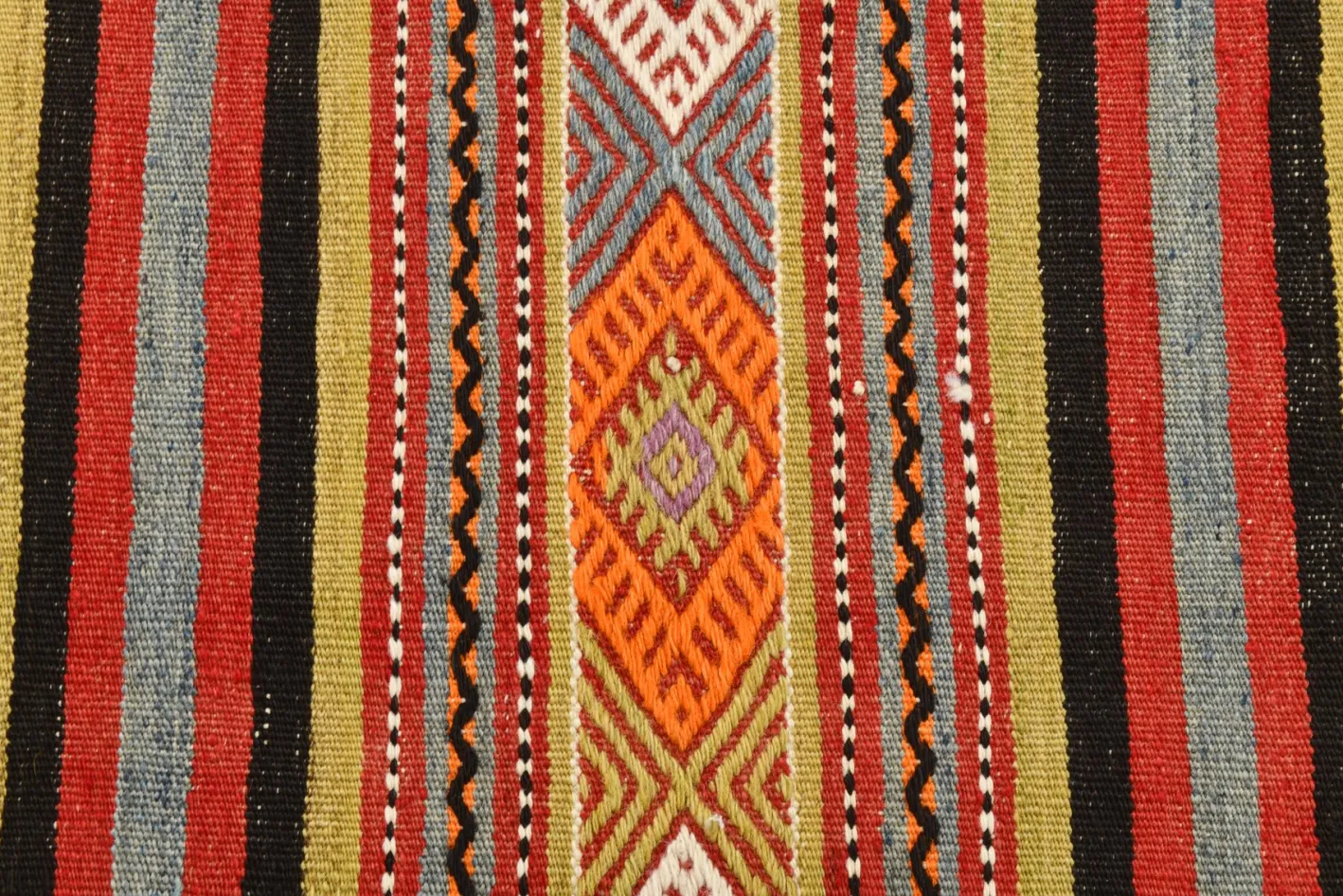 Türkischer Vintage Kelim Teppich aus Wolle