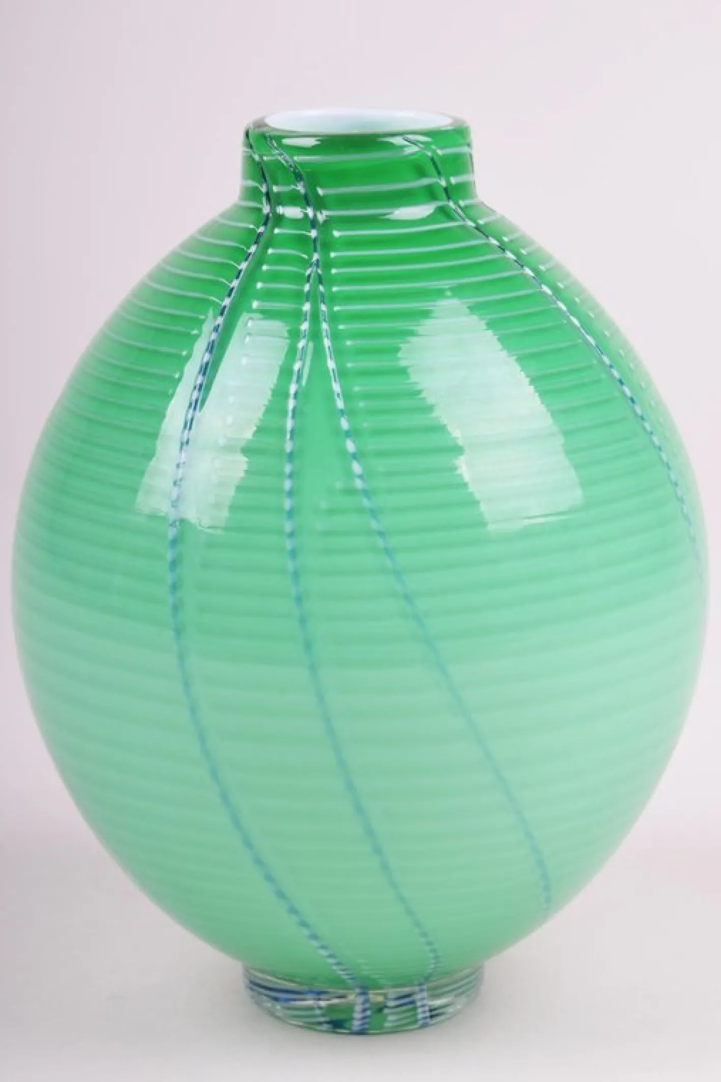 Tschechische Mid-Century Glasvase, 1960er