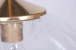 Tschechischer Mid-Century Kronleuchter aus Glas & Messing von Kamenický Šenov, 1960er