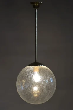 Tschechischer Mid-Century Kronleuchter aus Glas & Messing von Kamenický Šenov, 1960er