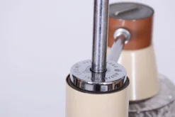 Tschechischer Mid-Century Kronleuchter aus Stahl & Glas von Drukov, 1970er