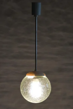 Tschechischer Mid-Century Kronleuchter aus verchromtem Stahl, Kunststoff & Glas, 1960er