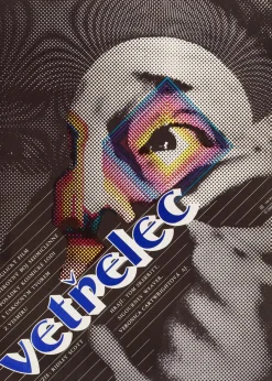Tschechisches Alien Filmposter von Zdenek Ziegler, 1982