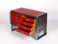 Tschechische Werkbank aus Holz & Metall, 1940er