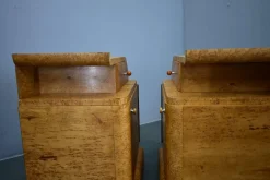 Tschechoslowakische Art Deco Nachttische, 1937, 2er Set