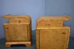 Tschechoslowakische Art Deco Nachttische, 1937, 2er Set