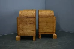 Tschechoslowakische Art Deco Nachttische, 1937, 2er Set