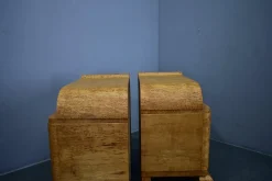 Tschechoslowakische Art Deco Nachttische, 1937, 2er Set