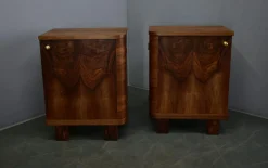 Tschechoslowakische Art Deco Nachttische, 1933, 2er Set