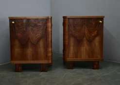 Tschechoslowakische Art Deco Nachttische, 1933, 2er Set