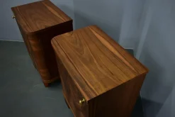 Tschechoslowakische Art Deco Nachttische, 1933, 2er Set