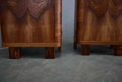 Tschechoslowakische Art Deco Nachttische, 1933, 2er Set