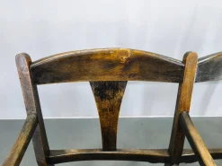 Tschechoslowakische Vintage Kinobank aus Buchenholz, 1920er