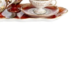 Tête-À-Tête aus Porzellan von Royal Vienna, 19. Jh., 8er Set