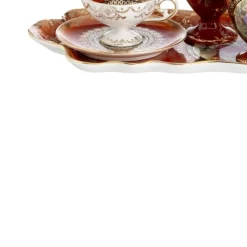 Tête-À-Tête aus Porzellan von Royal Vienna, 19. Jh., 8er Set