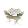Tulip Esszimmer Set mit rundem Säulentisch und Drehstühlen von Maurice Burke für Arkana, 1960er, 7er Set