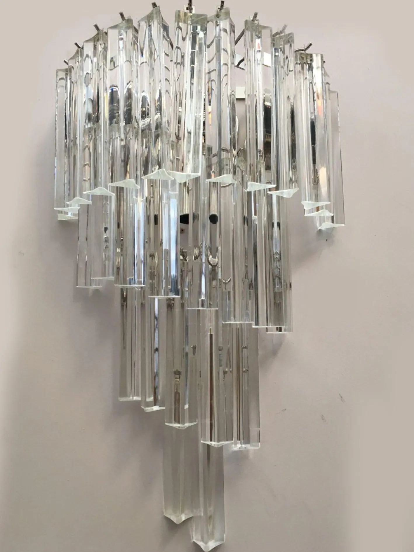 Twister Triedro Wandleuchte aus Muranoglas