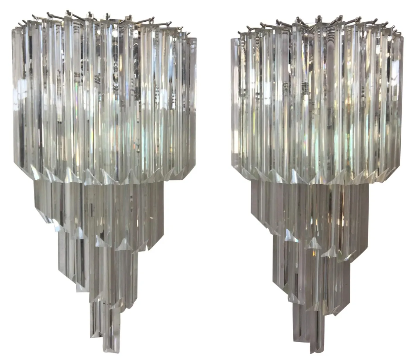 Twister Triedro Wandleuchte aus Muranoglas