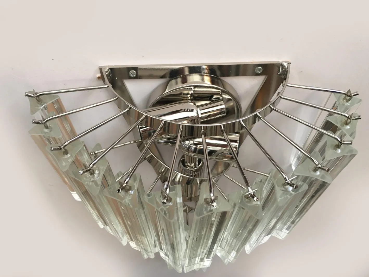 Twister Triedro Wandleuchte aus Muranoglas