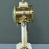 Uhr aus Marmor & Bronze im Louis XVI Stil von Mougin, 1889
