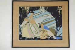 Umberto Brunelleschi, Art Deco Komposition, Anfang 1900, Lithographie