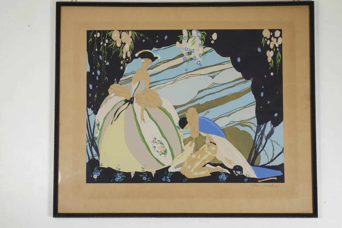 Umberto Brunelleschi, Art Deco Komposition, Anfang 1900, Lithographie