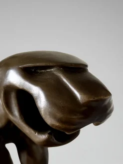 Unbekannt, Panther Skulptur, 2000er, Bronze