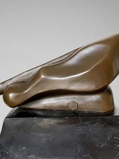 Unbekannt, Panther Skulptur, 2000er, Bronze