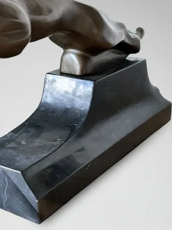Unbekannt, Panther Skulptur, 2000er, Bronze