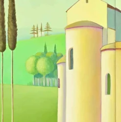 Unknown, Montagnachmittag, 1990er, Ölgemälde
