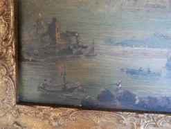 Unknown, Seascape, 1800s, Öl und Kupfer