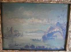 Unknown, Seascape, 1800s, Öl und Kupfer