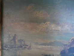 Unknown, Seascape, 1800s, Öl und Kupfer