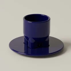 Uuuuccio Cappuccino Tasse und Untertasse Cobalt von Burgio.