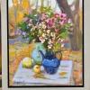 Valery Bayda, September, Flowers, 2025, Öl auf Leinwand & Karton