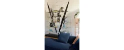 Veleiro Bücherregal aus Schwarz gebeiztem Holz von Franco Albini für Cassina