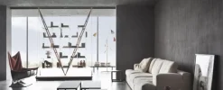 Veleiro Bücherregal aus Schwarz gebeiztem Holz von Franco Albini für Cassina